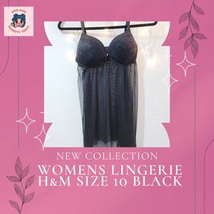 H&M Womens lingerie Size 10 Black
